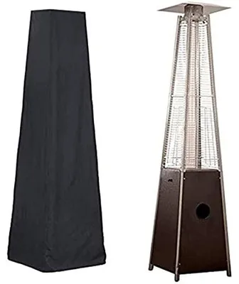 Image de Housse de protection pour foyer de jardin - Tissu Oxford imperméable - Noir