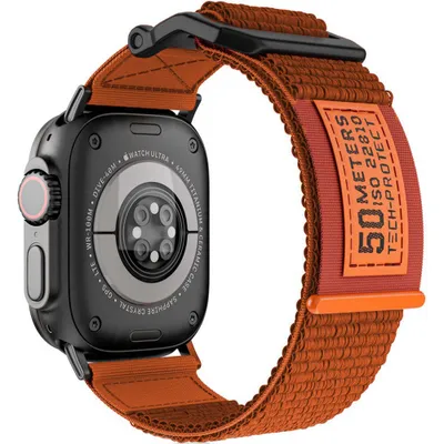 Produktbild von Tech-Protect Scout Armband für Apple Watch 4 / 5 / 6 / 7 / 8 / 9 / SE / Ultra 1 / 2 (42/44/45/49 mm), orange