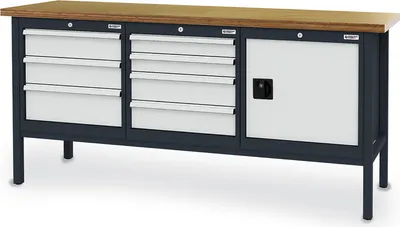 Image de WS24 Établi à caisson L x P x H 2 000 x 600 x 960 mm - WS24-100145