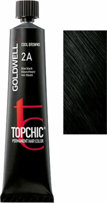Produktbild von Goldwell Topchic The Browns, Schwarz, 2A, Blue Black, Unisex, 60 ml, Alle Haare