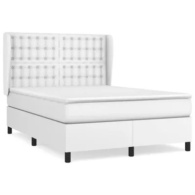 Immagine prodotto di Giroletto a Molle con Materasso Bianco 140x200 cm in Pelle finta