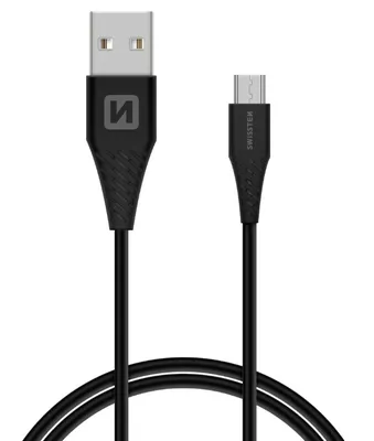 Image de Câble USB/micro USB Swissten noir 1,5 m