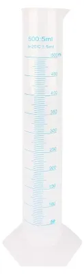 Messzylinder 500 ml Kunststoff mit Skala Labor