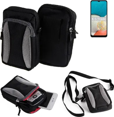 Produktbild von K-S-Trade Holster Schutz Hülle kompatibel mit Samsung Galaxy Wide5 Handy Hülle Gürteltasche Umhängetasche mit Zusatzfach schwarz