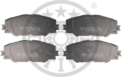 Produktbild von OPTIMAL Bremsbeläge Satz Vorne Bremsklötze für TOYOTA AURIS (NRE15, ZZE15, ADE15, ZRE15, NDE15) BP-12312