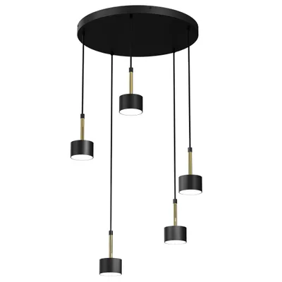Zdjęcie produktu dla Lampa wisząca żyrandol Milagro ARENA MLP7763 czarny / złoty