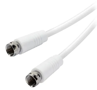 Produktbild von ViVanco™SAT-Anschlusskabel, 1.5 m, Weiss, 1,5 m, F-Typ, F-Typ, Weiß