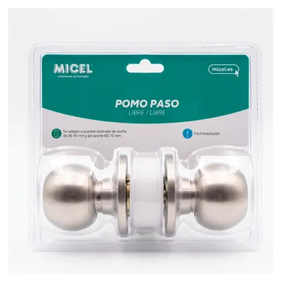 Image de Bouton De Porte Boule Inox Micel Pp07 Bouton De Porte Libre Boule En Acier Inoxydable - Micel
