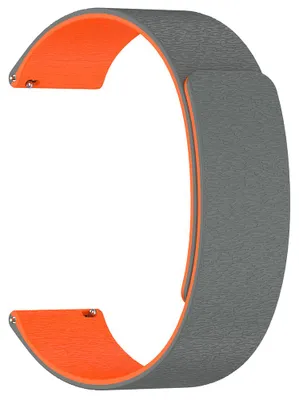 Zdjęcie produktu dla Techsuit pasek Samsung Galaxy Watch Huawei Watch - szaro-pomarańczowy
