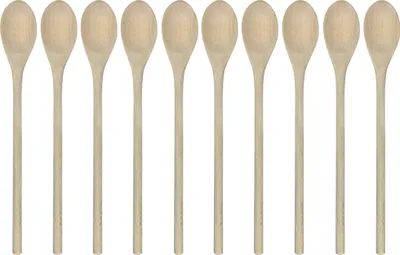 Produktbild von Holzkochlöffel Kochlöffel Holzlöffel 30 cm oval 10 Stück