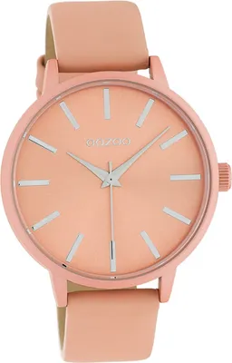 Produktbild von Oozoo Leder Damen Uhr C10617 Analog Quarzuhr Armband pink Timepieces D2UOC10617