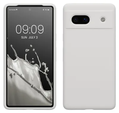 Produktbild von kwmobile Handyhülle für Google Pixel 7a Hülle, für Pixel 7a Case - Hülle Silikon - kabelloses Laden - Weiß matt
