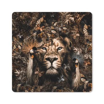 Produktbild von MuchoWow® Mauspad Mousepad Tiere - Schmetterlinge - Vögel 20x20 cm - Mousepads - Maus Mat - Pad - Mausunterlage - Desk Mat - Bureauartikeln