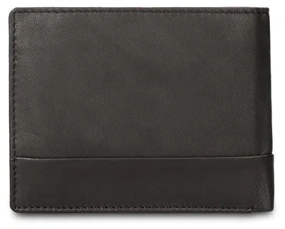 Immagine prodotto di Portafoglio da uomo, in vera pelle, nero, marrone, blu navy, slim, minimalista, 12x10 cm