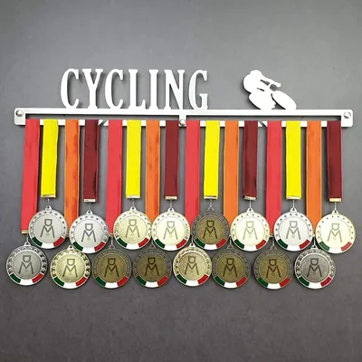 Image de Solidchoice - Support pour médailles de vélo en acier inoxydable