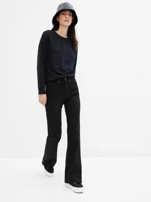Produktbild von GAP Schwarze High-Rise-Schlagjeans 32REG