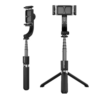 Produktbild von Smartphone Selfie-Stick mit Stativ + Bluetooth-Fernbedienung - Schwarz