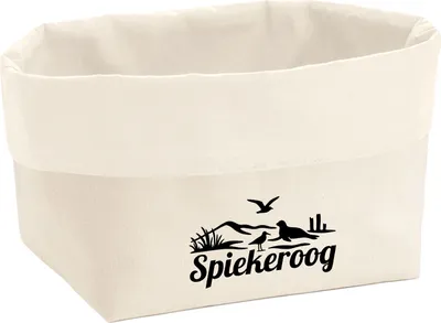 Produktbild von Huuraa Organizer Spiekeroog Strandmotiv 8 Liter Large Canvas Baumwolle Utensilo Geschenkidee