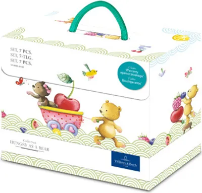 Produktbild von Villeroy & Boch HUNGRY AS A BEAR Kindergeschirrset 7-tlg