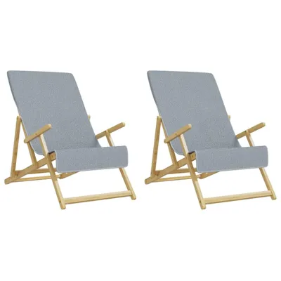Produktbild von Möbel Strandtücher 2er-set - multifunktional& Moderne - Grau 60x135 cm Stoff 400 GSM - Strandtücher CLORIS5719882