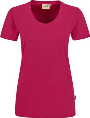 Produktbild von HAKRO V-T-Shirt Mikralinar Damen #181 Gr. M magenta