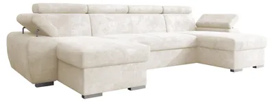Produktbild von MIRJAN24 Ecksofa Plaza U, Eckcouch mit Bettkasten und Schlaffunktion, Stilvoll Polstersofa, U-Form (Farbe: Lumo 55)