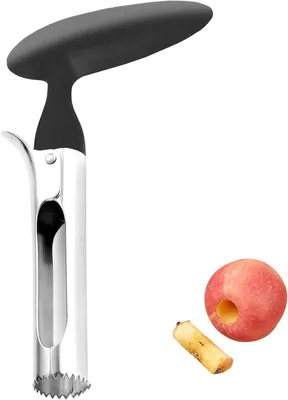 Produktbild von Edelstahl-Entkerner Apfelentkerner Fruchtausstecher Küchengerät (schwarz)