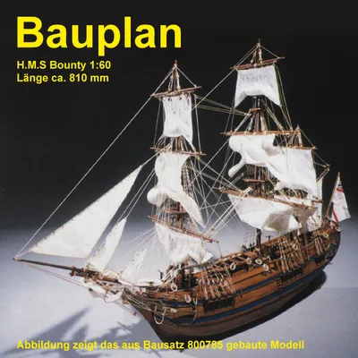Produktbild von Krick Bauplan HMS Bounty