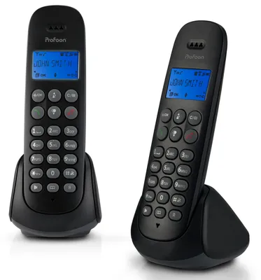 Produktbild von Profoon PDX-320, DECT-Telefon, Kabelloses Mobilteil, 50 Eintragungen, Anrufer-Identifikation, Schwarz