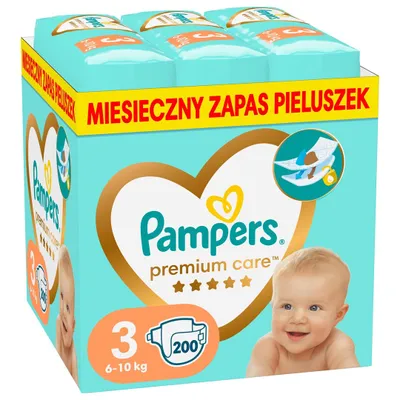 Image de Pampers Premium Care - Couches-culottes, 200 pièces, taille 3 (6-10 kg)