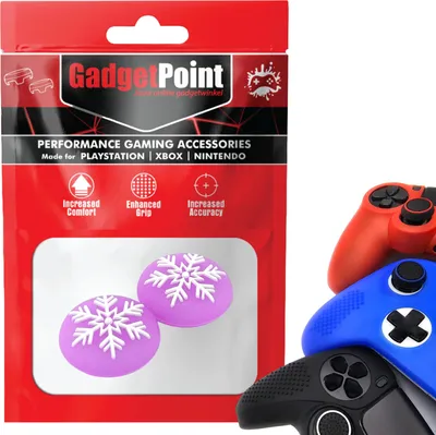 A product package for gaming accessories, with controllers visible on the right.
