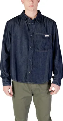 Image de Calvin Klein Jeans Chemise Homme Bleu 482773 : Taille - M Taille : M