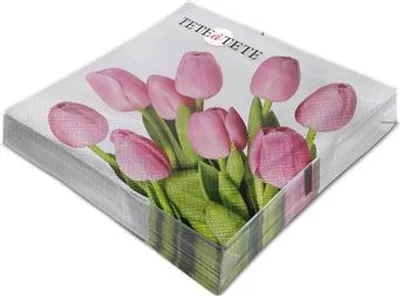 Obrázek produktu pro Ubrousky tulipány 33 x 33 cm 20 kusů