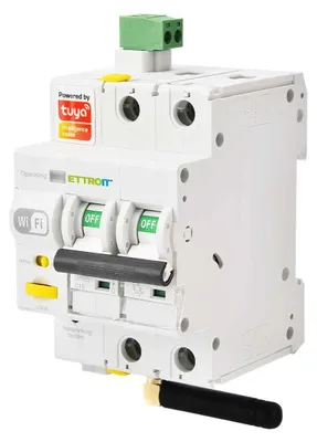 Immagine prodotto di Magnetotermico Wi-Fi Tuya 2P 16 A ETTROIT ESR3216