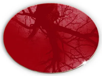 Produktbild von Untersetzer für Grabkerze Motiv Grabstein Gummifüße - 40 cm - Rote Farbe