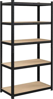 Zdjęcie produktu dla Wytrzymały regał stalowy z 5 półkami, nośność 875 kg, 40 x 90 x 180 cm