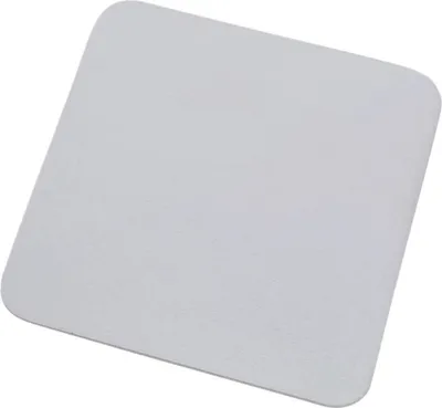 Produktbild von Kerzenteller Aluminium Weiß 14x14cm Untersetzer Untertasse Kerzenhalter Tablett