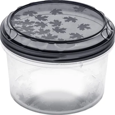 Image de Set de récipients alimentaires Récipients en plastique 3 pièces rondes Congélateur en set avec couvercle Boîte de rangement