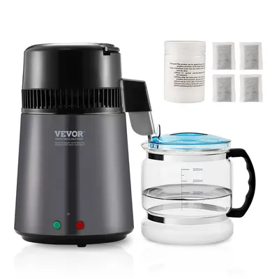 Obrázok produktu pre VEVOR 4L vodný destilátor čistiace zariadenie pracovnej dosky z nerezovej ocele