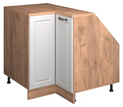 Image de Meuble de cuisine d'angle pour combles Vicco R-Line Blanc campagne 75.6cm 1 porte, 60 cm de profondeur, Model 60324