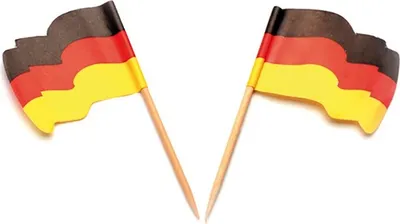 Produktbild von Fahnenpicker Deutschland wehend aus Holz, 8 cm, 144 Stück