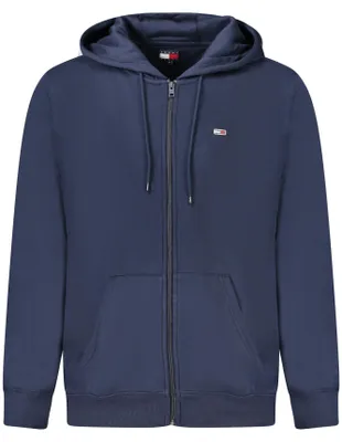 Produktbild von Herren Kapuzen-Sweatshirt Blau: Gefüttert, Reißverschluss, Baumwolle