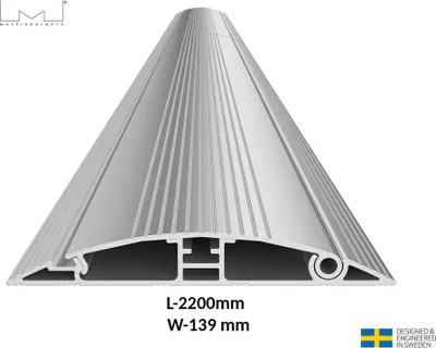 Produktbild von Multibrackets 6237, Kabelbodenschutz, Aluminium, Aluminium, 2200 mm, 139 mm, 1 Stück(e)