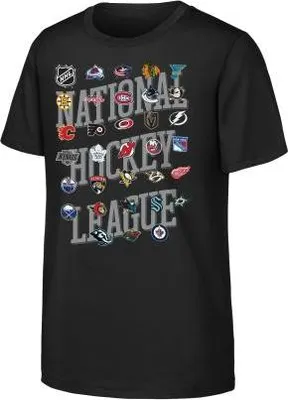 Produktbild von NHL-T-Shirt für Kinder, alle Teams, Größe: Kinder S (6-8 Jahre) NHL-T-Shirt für Kinder mit allen Teams, Größe: Kinder XL (13-15 Jahre)
