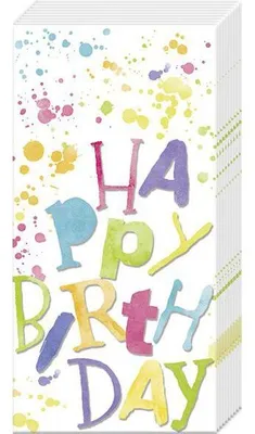Produktbild von Birthday Splashes Papiertaschentücher