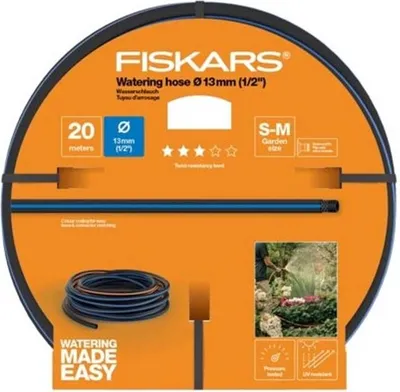 Produktbild von Fiskars 1027102, 20 m, Über Boden, Schwarz, Blau, Orange, 1,3 cm, 1/2, Finnland