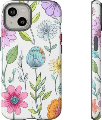 Produktbild von Buntes Blumenmuster – Hülle Kompatibel mit iPhone 14