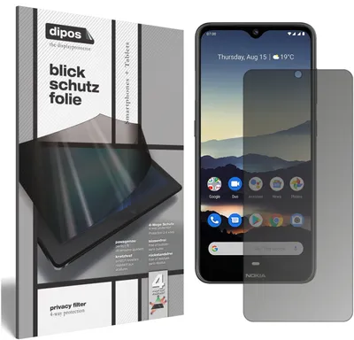 Produktbild von Blickschutzfolie für Nokia 45329 matt Schutzfolie Folie Display Schutz dipos