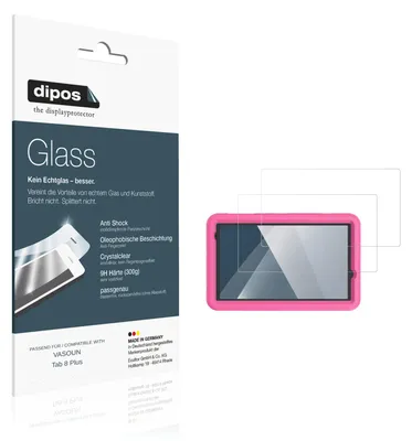 Immagine prodotto di 2x Pellicola Protettiva per VASOUN Tab 8 Plus Protezione Vetro Flessibile 9H dipos