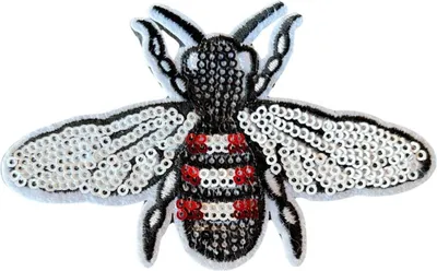 Produktbild von Bee Bee Paillette-Emblem-Aufnäher zum Aufbügeln